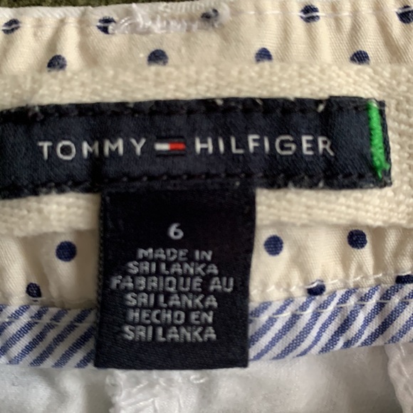 Tommy Hilfiger white shorts.  Size 6 - Picture 2 of 3